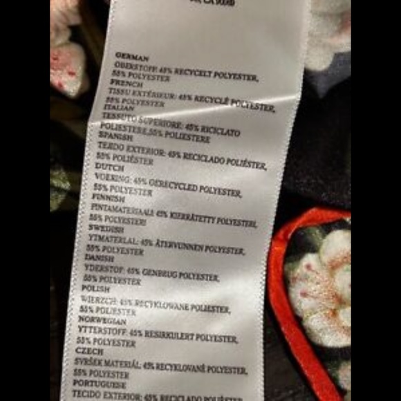 We Are HAH Perfectly Taylored Satin Floral Midi Wrap Dress Flock Together Noir S - Picture 9 of 12